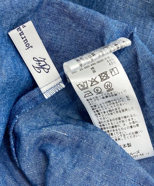 journal standard luxe（ジャーナルスタンダード ラックス）journal standard luxe (ジャーナルスタンダード ラックス) 25AW CLシャンブレー フリルブラウス インディゴ サイズ:FREEの古着・服飾アイテム