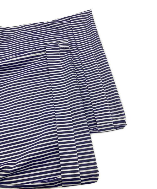 WEEKEND Max Mara（ウィークエンド マックスマーラ）WEEKEND Max Mara (ウィークエンド マックスマーラ) ストライプワイドパンツ ホワイト×ブルー サイズ:44の古着・服飾アイテム