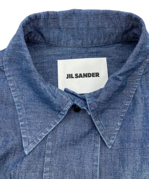 JIL SANDER（ジルサンダー）JIL SANDER (ジルサンダー) シャンプレー シャツワンピース/DRESS 257 GW/26SS インディゴ サイズ:36の古着・服飾アイテム