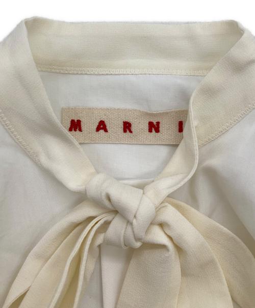 MARNI（マルニ）MARNI (マルニ) ボウタイコットンシャツ ホワイト サイズ:38の古着・服飾アイテム