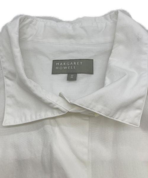 MARGARET HOWELL（マーガレットハウエル）MARGARET HOWELL (マーガレットハウエル) PLAIN POPLINシャツ ホワイト サイズ:Ⅲの古着・服飾アイテム