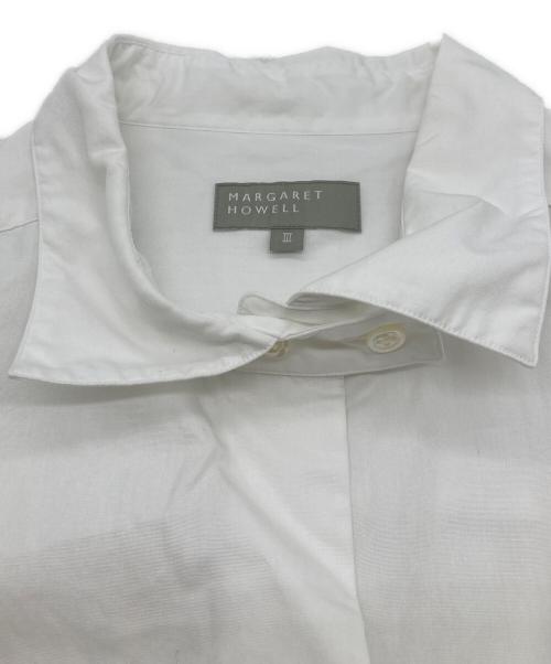 MARGARET HOWELL（マーガレットハウエル）MARGARET HOWELL (マーガレットハウエル) PLAIN POPLINシャツ ホワイト サイズ:Ⅲの古着・服飾アイテム
