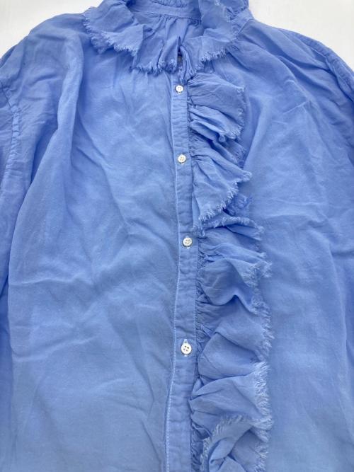 Veritecoeur（ヴェリテクール）Veritecoeur (ヴェリテクール) フリルブラウス 26SS ブルー サイズ:Fの古着・服飾アイテム