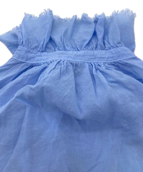 Veritecoeur（ヴェリテクール）Veritecoeur (ヴェリテクール) フリルブラウス 26SS ブルー サイズ:Fの古着・服飾アイテム