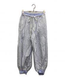 enrica（エンリカ）の古着「コットンストライプパンツ PANTS 159」｜ホワイト×ブルー