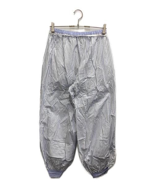 enrica（エンリカ）ENRICA (エンリカ) コットンストライプパンツ PANTS 159 ホワイト×ブルー サイズ:38の古着・服飾アイテム