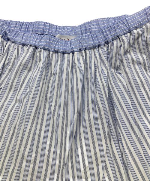 enrica（エンリカ）ENRICA (エンリカ) コットンストライプパンツ PANTS 159 ホワイト×ブルー サイズ:38の古着・服飾アイテム