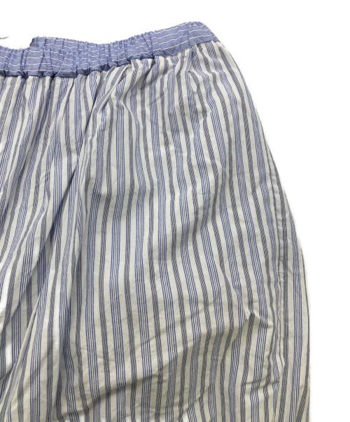 enrica（エンリカ）ENRICA (エンリカ) コットンストライプパンツ PANTS 159 ホワイト×ブルー サイズ:38の古着・服飾アイテム