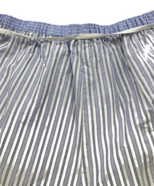 enrica（エンリカ）ENRICA (エンリカ) コットンストライプパンツ PANTS 159 ホワイト×ブルー サイズ:38の古着・服飾アイテム
