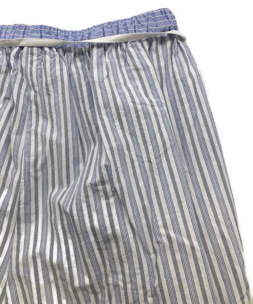 enrica（エンリカ）ENRICA (エンリカ) コットンストライプパンツ PANTS 159 ホワイト×ブルー サイズ:38の古着・服飾アイテム