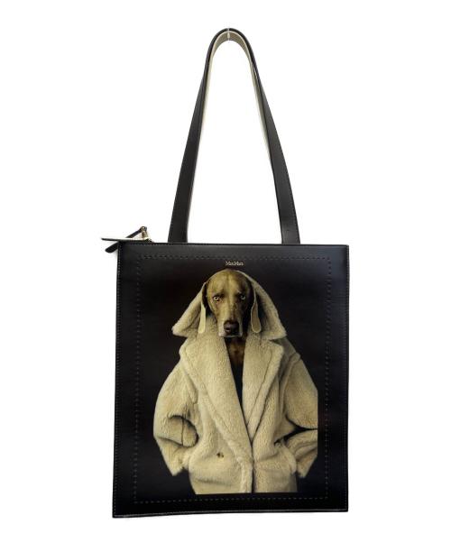 MaxMara（マックスマーラ）MaxMara (マックスマーラ) TEDDY DOG トートバッグ ブラウン×ベージュの古着・服飾アイテム