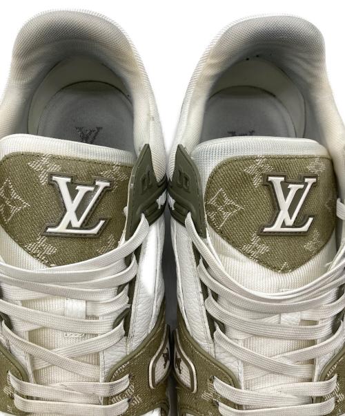 LOUIS VUITTON（ルイ ヴィトン）LOUIS VUITTON (ルイ ヴィトン) LV トレイナースニーカー ホワイト×ベージュ サイズ:10の古着・服飾アイテム