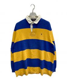 POLO SPORT（ポロスポーツ）の古着「ラガーシャツ」｜ブルー×イエロー