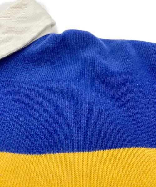 POLO SPORT（ポロスポーツ）POLO SPORT (ポロスポーツ) ラガーシャツ ブルー×イエロー サイズ:ＸＬの古着・服飾アイテム