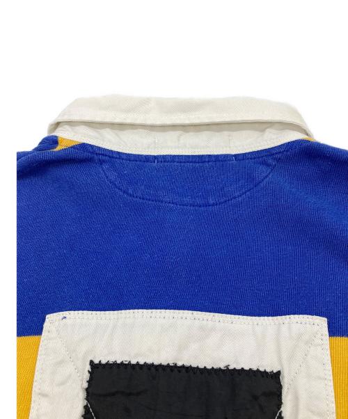 POLO SPORT（ポロスポーツ）POLO SPORT (ポロスポーツ) ラガーシャツ ブルー×イエロー サイズ:ＸＬの古着・服飾アイテム