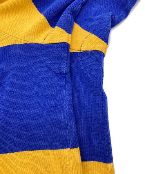 POLO SPORT（ポロスポーツ）POLO SPORT (ポロスポーツ) ラガーシャツ ブルー×イエロー サイズ:ＸＬの古着・服飾アイテム