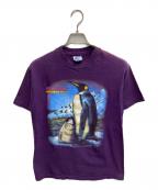 Hanesヘインズ）の古着「1992年/SAN DIEGO/ペンギンプリントTシャツ/90’S/USA」｜パープル