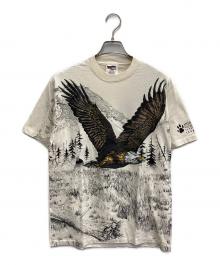 power pro by ONEITA（オニータ）の古着「 USA製　アニマルプリントTシャツ」｜ベージュ