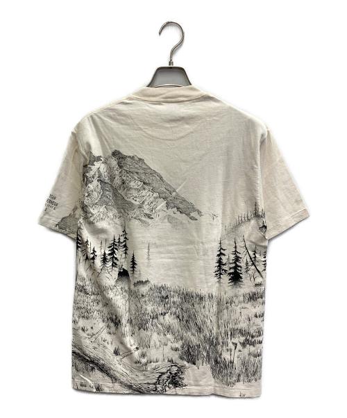 power pro by ONEITA（オニータ）power pro BY ONEITA (オニータ)  USA製　アニマルプリントTシャツ ベージュ サイズ:Mの古着・服飾アイテム