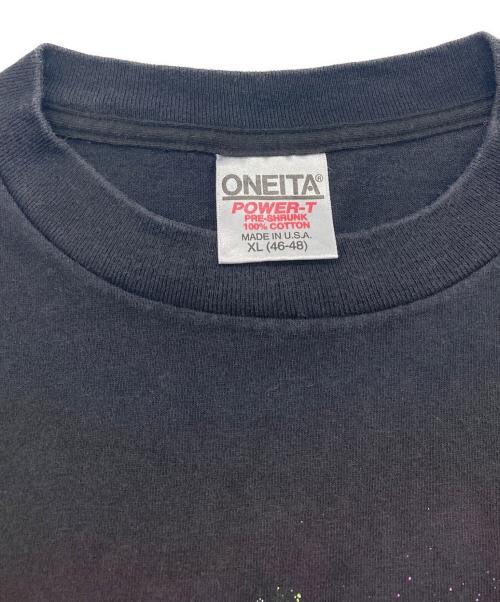 ONEITA（オニータ）ONEITA (オニータ) プリントTシャツ ブラック サイズ:XLの古着・服飾アイテム