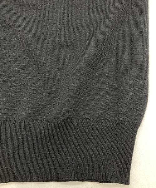 CELFORD（セルフォード）CELFORD (セルフォード) 26AW【UVカット】シルクブレンドビジューネックカーディガン ブラック サイズ:Sの古着・服飾アイテム