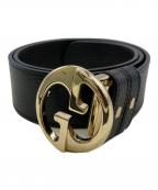 GUCCIグッチ）の古着「GGロゴリバーシブルベルト」｜ブラック