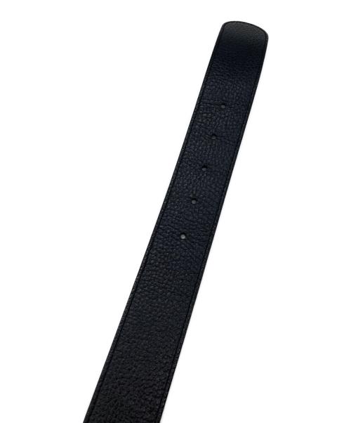 GUCCI（グッチ）GUCCI (グッチ) GGロゴリバーシブルベルト ブラック サイズ:75～30の古着・服飾アイテム
