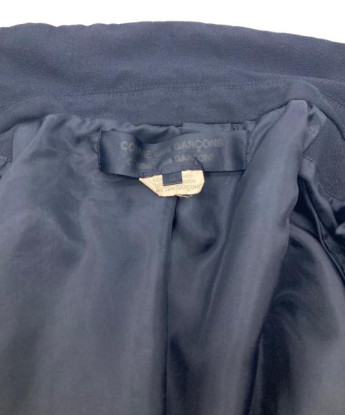 COMME des GARCONS COMME des GARCONS（コムデギャルソン コムデギャルソン）COMME des GARCONS COMME des GARCONS (コムデギャルソン コムデギャルソン) 製品染め エステル Aライン テーラードジャケット ネイビー サイズ:Sの古着・服飾アイテム