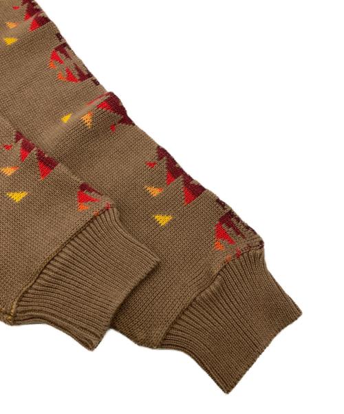 PENDLETON（ペンドルトン）PENDLETON (ペンドルトン) ネイティブ柄ニット ブラウン サイズ:Ｓの古着・服飾アイテム
