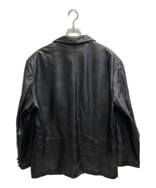 wilsons（ウィルソンズ）WILSONS (ウィルソンズ) レザーチェスターコート ブラック サイズ:ＸＬの古着・服飾アイテム