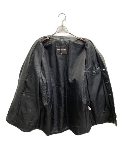 wilsons（ウィルソンズ）WILSONS (ウィルソンズ) レザーチェスターコート ブラック サイズ:ＸＬの古着・服飾アイテム