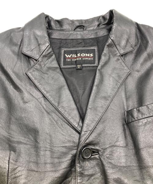 wilsons（ウィルソンズ）WILSONS (ウィルソンズ) レザーチェスターコート ブラック サイズ:ＸＬの古着・服飾アイテム