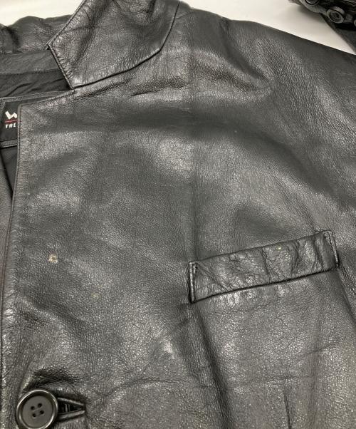 wilsons（ウィルソンズ）WILSONS (ウィルソンズ) レザーチェスターコート ブラック サイズ:ＸＬの古着・服飾アイテム
