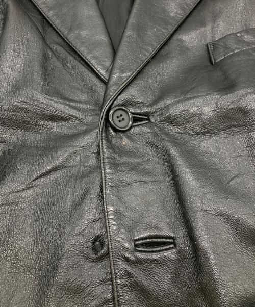 wilsons（ウィルソンズ）WILSONS (ウィルソンズ) レザーチェスターコート ブラック サイズ:ＸＬの古着・服飾アイテム
