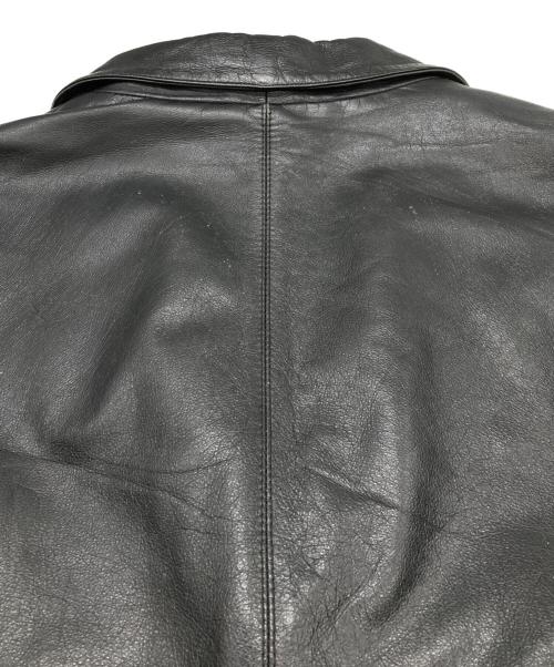 wilsons（ウィルソンズ）WILSONS (ウィルソンズ) レザーチェスターコート ブラック サイズ:ＸＬの古着・服飾アイテム