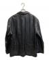 WILSONS (ウィルソンズ) レザーチェスターコート ブラック サイズ:ＸＬ：7000円