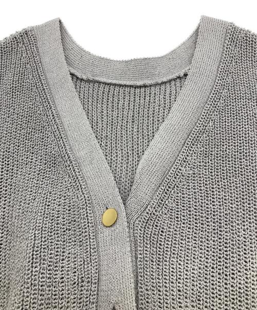 NOLLEY'S（ノーリーズ）NOLLEY'S (ノーリーズ) ウォッシャブルペーパーヤーン2WAYベスト グレー サイズ:FREEの古着・服飾アイテム