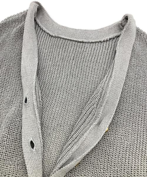 NOLLEY'S（ノーリーズ）NOLLEY'S (ノーリーズ) ウォッシャブルペーパーヤーン2WAYベスト グレー サイズ:FREEの古着・服飾アイテム