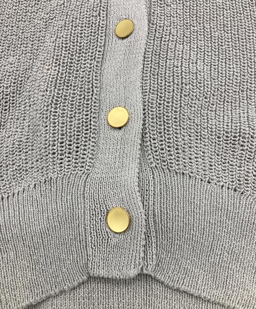 NOLLEY'S（ノーリーズ）NOLLEY'S (ノーリーズ) ウォッシャブルペーパーヤーン2WAYベスト グレー サイズ:FREEの古着・服飾アイテム