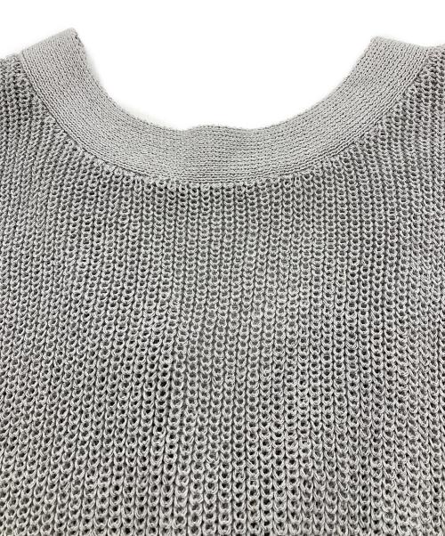 NOLLEY'S（ノーリーズ）NOLLEY'S (ノーリーズ) ウォッシャブルペーパーヤーン2WAYベスト グレー サイズ:FREEの古着・服飾アイテム