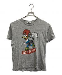 Hysteric Glamour（ヒステリックグラマー）の古着「WOOD PECKERプリントTシャツ」｜グレー
