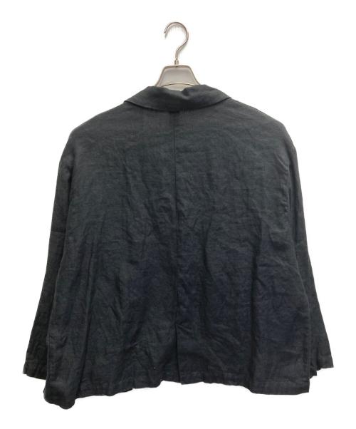journal standard luxe（ジャーナルスタンダード ラックス）JOURNAL STANDARD LUXE (ジャーナルスタンダード ラックス) フレンチリネンツイルジャケット ブラック サイズ:Fの古着・服飾アイテム