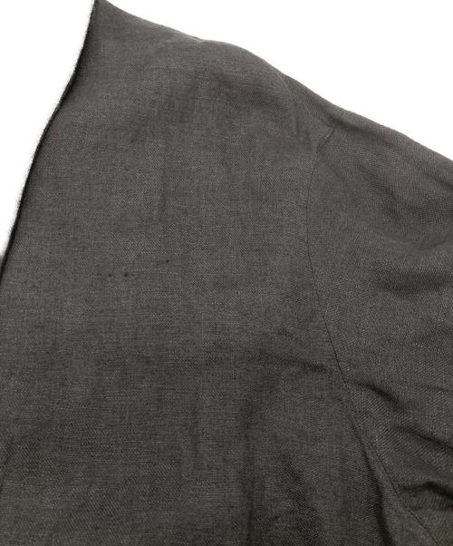 journal standard luxe（ジャーナルスタンダード ラックス）JOURNAL STANDARD LUXE (ジャーナルスタンダード ラックス) フレンチリネンツイルジャケット ブラック サイズ:Fの古着・服飾アイテム