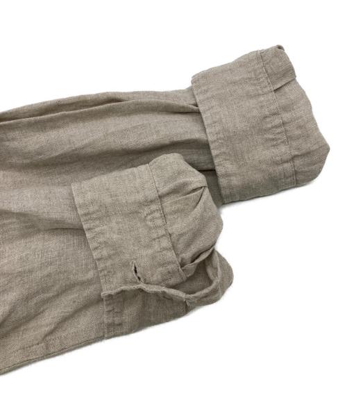 journal standard luxe（ジャーナルスタンダード ラックス）JOURNAL STANDARD LUXE (ジャーナルスタンダード ラックス) 60 リネンレギュラーカラーシャツ ベージュ サイズ:FREEの古着・服飾アイテム