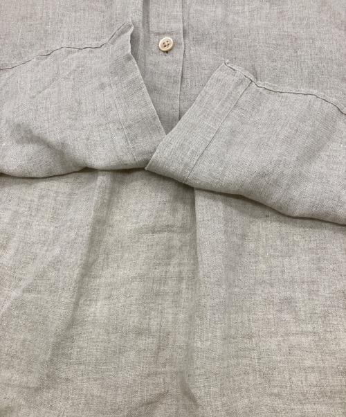 journal standard luxe（ジャーナルスタンダード ラックス）JOURNAL STANDARD LUXE (ジャーナルスタンダード ラックス) 60 リネンレギュラーカラーシャツ ベージュ サイズ:FREEの古着・服飾アイテム