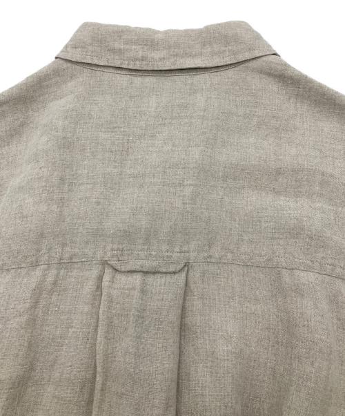 journal standard luxe（ジャーナルスタンダード ラックス）JOURNAL STANDARD LUXE (ジャーナルスタンダード ラックス) 60 リネンレギュラーカラーシャツ ベージュ サイズ:FREEの古着・服飾アイテム