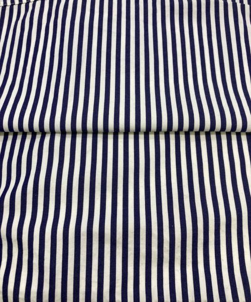 journal standard luxe（ジャーナルスタンダード ラックス）JOURNAL STANDARD LUXE (ジャーナルスタンダード ラックス) タイプクロス スタンドカラーワンピース ホワイト×ネイビー サイズ:Fの古着・服飾アイテム