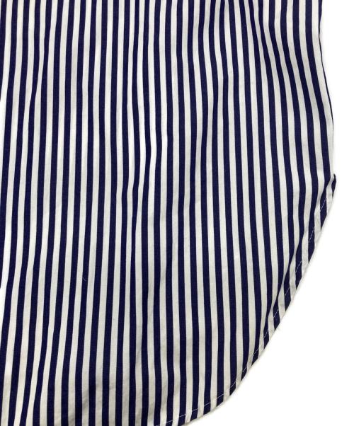 journal standard luxe（ジャーナルスタンダード ラックス）JOURNAL STANDARD LUXE (ジャーナルスタンダード ラックス) タイプクロス スタンドカラーワンピース ホワイト×ネイビー サイズ:Fの古着・服飾アイテム