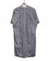 JOURNAL STANDARD LUXE (ジャーナルスタンダード ラックス) タイプクロス スタンドカラーワンピース ホワイト×ネイビー サイズ:F：11000円