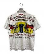 LEVI'S×COMME des GARCONS JUNYA WATANABE MAN×eYe COMME des GARCONS JUNYAWATANABE MANリーバイス×コムデギャルソンジュンヤワタナベマン×アイ コム デ ギャルソン ジュンヤ ワタナベ マン）の古着「AD2025/Levi's Wネーム プリントTシャツ」｜ホワイト×イエロー